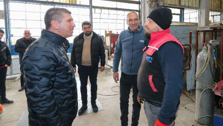 Başkan Ercengiz, Sanayi Esnafını Ziyaret Etti