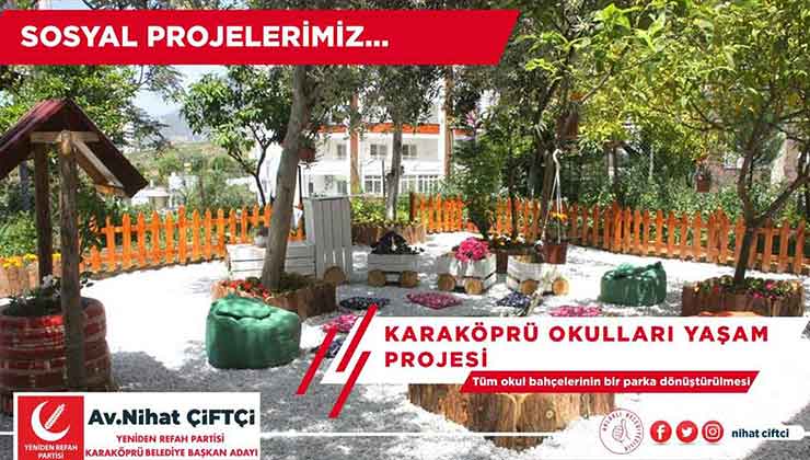 Nihat Çiftçi, Projeleriyle Karaköprü’ye Değer Katacak