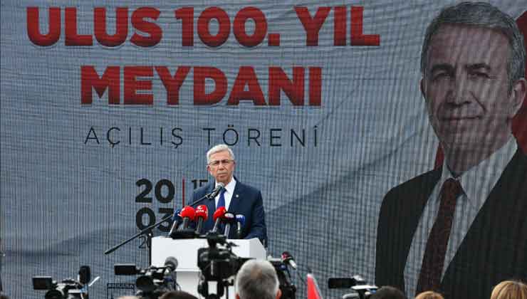 Mansur Yavaş: Ulus 100. Yıl Meydanı Açıldı