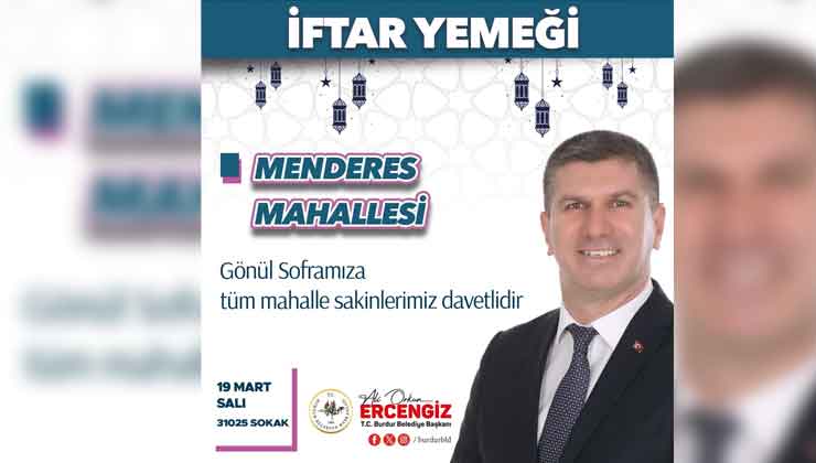 Başkan Ercengiz'den İftar Yemeğine Davet
