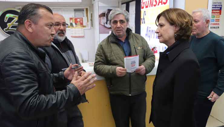 Ayşe Ünlüce, Terminal Esnafını Ziyaret Etti
