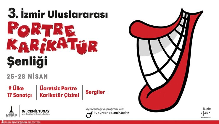 İzmir Büyükşehir Belediyesi tarafından düzenlenen 3. İzmir Uluslararası Portre Karikatür Şenliği, uluslararası birçok sanatçıyı İzmirliler ile buluşturuyor.