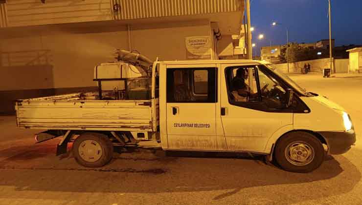 Ceylanpınar'da Haşerelere Karşı Mücadele
