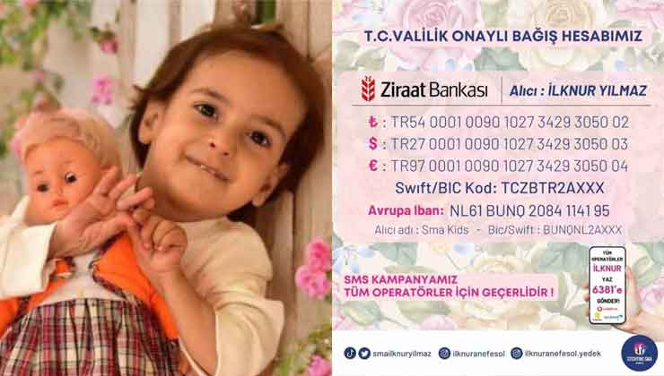 Ceylanpınar Belediyesi'nden SMA'lı İlknur’a Destek