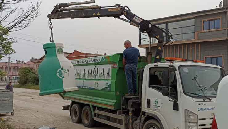 Keşan Belediyesi 10 Ton Cam Atık Topladı