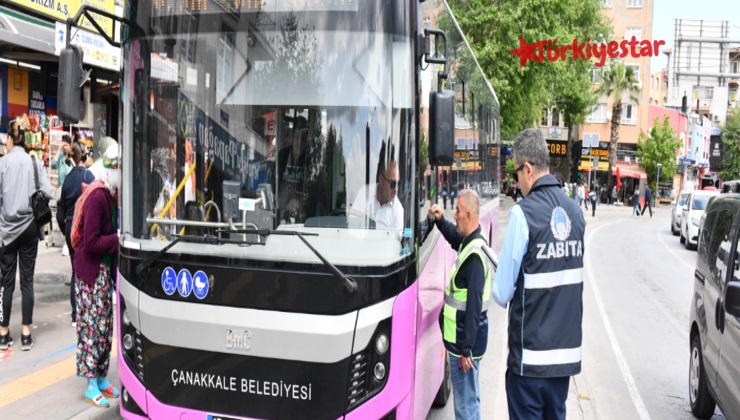 Çanakkale Belediyesi tarafından toplu taşıma ve ulaşım hizmetlerini geliştirmeye yönelik çalışma ve denetimler devam ediyor.