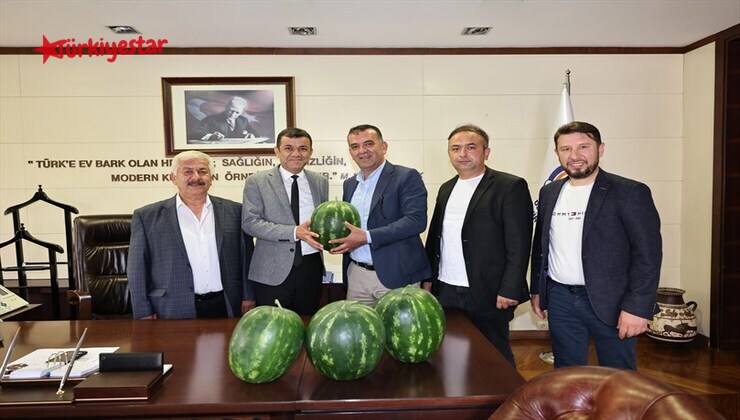 Gençlik ve öğrencilik yıllarında karpuzculuk yaparak geçimini sağlayan Denizli Büyükşehir Belediye Başkanı Bülent Nuri Çavuşoğlu’nu, Türkiye Halciler Federasyonu yönetim kurulu üyeleri ellerinde karpuzlarla ziyaret etti.