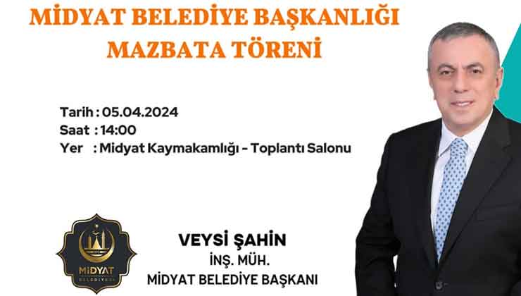 Veysi Şahin Bugün Mazbatasını Alacak