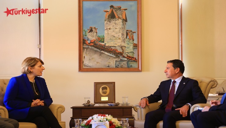 Birleşik Krallık Ankara Büyükelçisi Jill Morris Muğla Büyükşehir Belediye Başkanı Ahmet Aras’ı ziyaret etti.