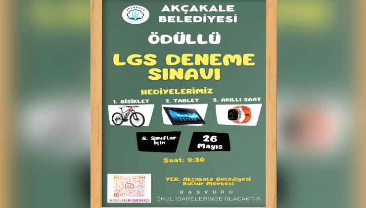 Akçakale Belediyesi'nden LGS Sınavı