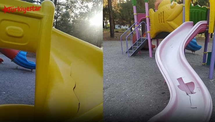 Alyazmalım Piknik alanındaki oyun parkı kimliği belirsiz magandalar tarafından kırıldı. Oyun parkındaki kaydırağı kıran kendini bilmez kişiler, kaydırağı kullanamaz hale getirdi.