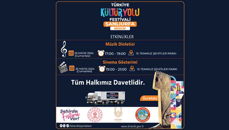 Birecik Belediyesi'nden Konsere Davet