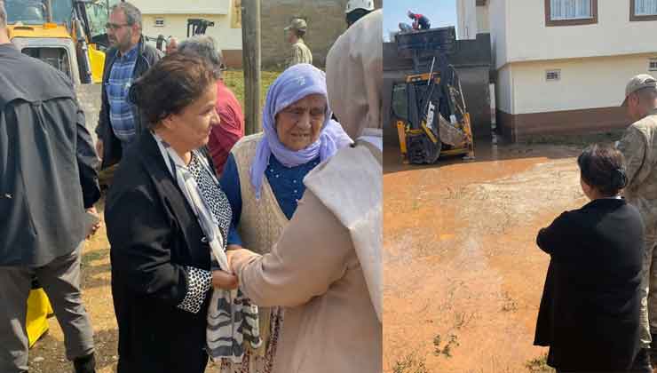 Bozova Eş Başkanları Sel Bölgesinde