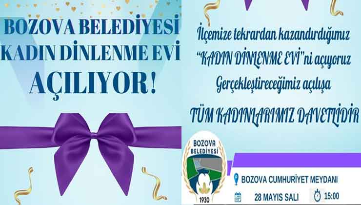 Bozava'da Kadın Dinlenme Evi Açılıyor