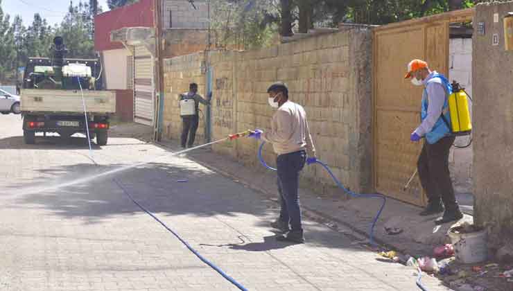 Ceylanpınar Belediyesi'nden Evlere İlaçlama