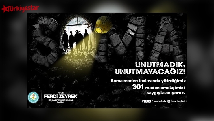 Manisa Büyükşehir Belediye Başkanı Mimar Ferdi Zeyrek, 13 Mayıs 2014’te meydana gelen ve 301 maden emekçisinin yaşamını yitirdiği maden faciasının 10’uncu yıldönümü dolayısıyla mesaj yayınladı.
