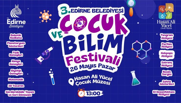 Edirne Belediyesi, çocuklar için eğlenceli ve öğretici etkinlikler düzenlemeye devam ediyor