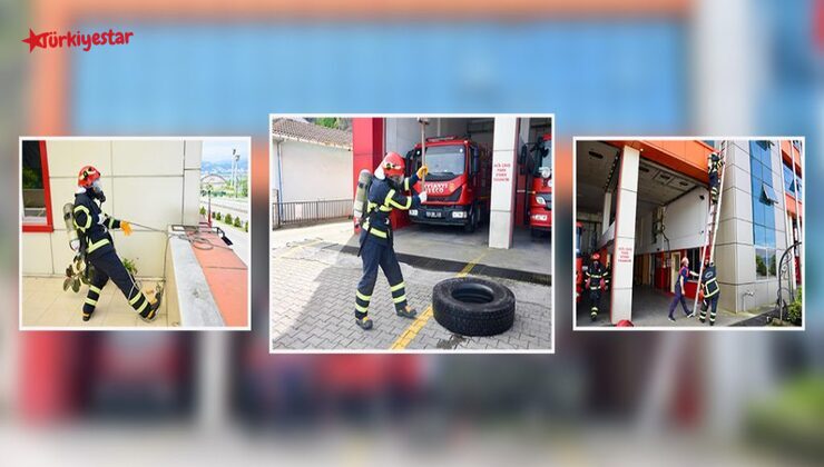 Giresun Belediyesi itfaiye personeline, sağlık ve güvenliklerini daha da artırmak amacıyla kondisyon geliştirici eğitim verildi.