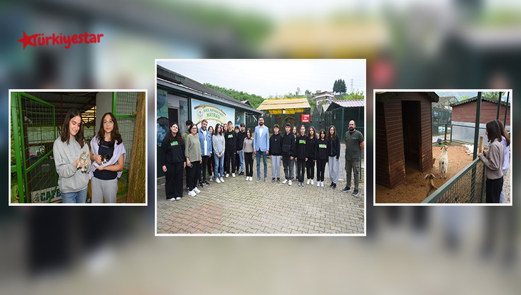 Giresun Hamdi Bozbağ Anadolu Lisesi öğrencileri, Giresun Belediyesi Hayvan Barınağı’nı ziyaret etti.