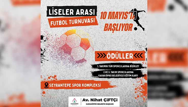 Karaköprü’de Liseler Arası Futbol Turnuvası