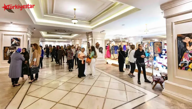 Ankara Büyükşehir Belediyesi (ABB) Beceri ve Meslek Edinme Kurslarında (BELMEK) eğitim gören kursiyerlerin hazırladıkları eserlerle sergi açıldı.