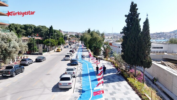 Proje ve çalışmalarıyla kente değer katan Aydın Büyükşehir Belediyesi, Kuşadası’nda bir çalışmayı daha tamamlayarak, bisiklet ve yürüyüş yolu ile turizmin incisi Kuşadası'nı daha modern bir görünüme kavuşturdu.