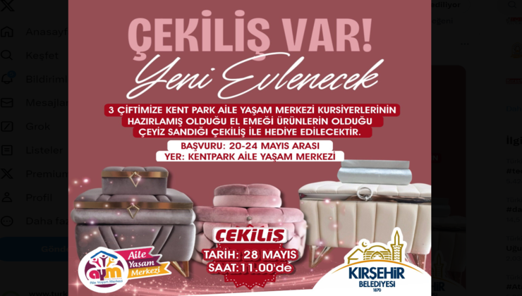 Yapmış olduğu kurs ve faaliyetlerle Kırşehir'in sosyal ve kültürel yaşamına sayısız katkı sunan Kırşehir Belediyesi Aile Yaşam Merkezi Kursları ilgi görmeye devam ediyor.