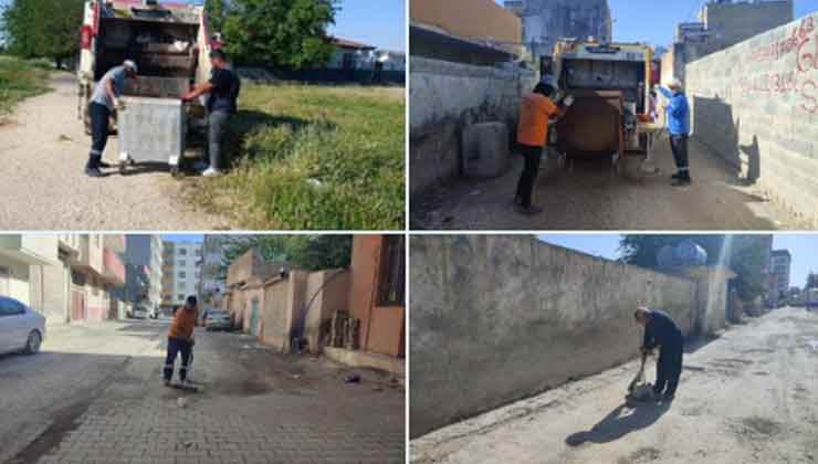 Suruç'ta Merkez ve Kırsalda Temizlik Çalışmaları