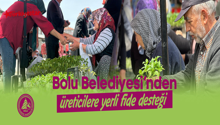 Bolu Belediyesi, bu yıl da ata tohumlarından üretilen yerli fideleri Bolulu üreticilerle paylaşmaya devam ediyor.