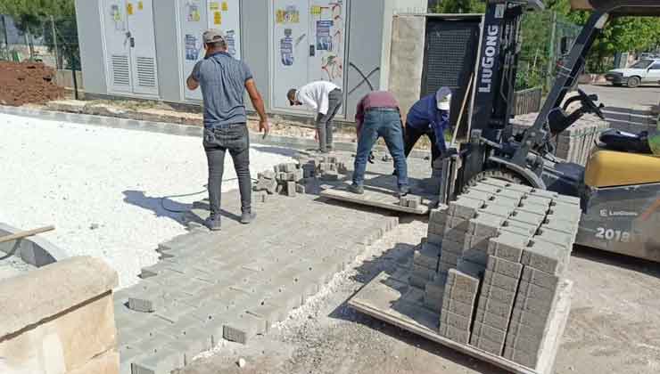 Viranşehir'de Parke Taşı Döşemesi