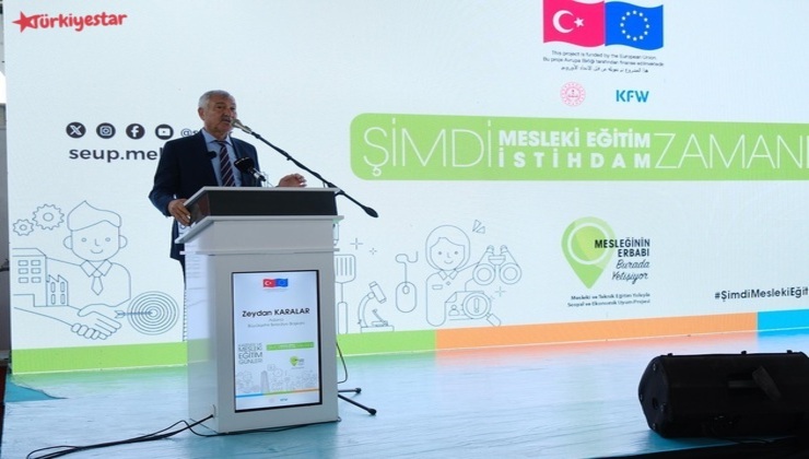 Adana Büyükşehir Belediye Başkanı Zeydan Karalar, Milli Eğitim Bakanlığı Mesleki ve Teknik Eğitim Genel Müdürlüğü koordinasyonunda “Mesleki ve Teknik Eğitim Yoluyla Sosyal ve Ekonomik Uyum Projesi” (SEUP) kapsamında düzenlenen Kariyer ve Mesleki Eğitim Günleri’nin açılışına katıldı.