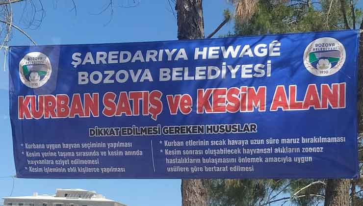 Bozova'da Kurban Kesim Alanı Belli Oldu
