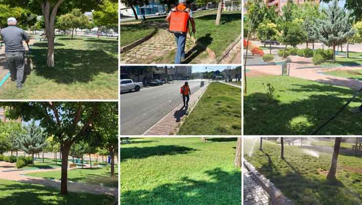 Eyyübiye'de Parklarda Çalışmalar Devam Ediyor