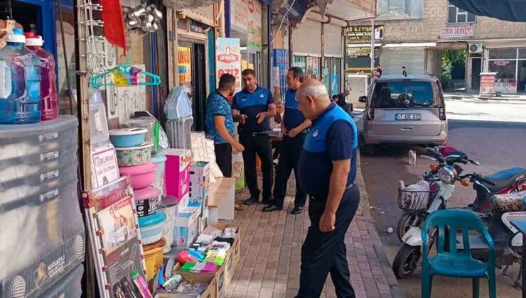 Viranşehir'de Kaldırım İşgali Denetimi