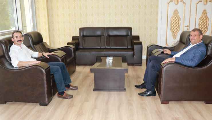 Kaymakam Şan'dan Başkan Ayhan'a Ziyaret