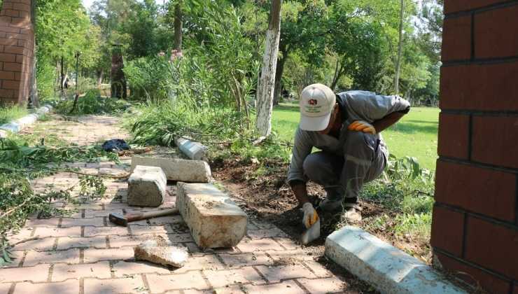 Pazarcık'ta Park Düzenleme Çalışması
