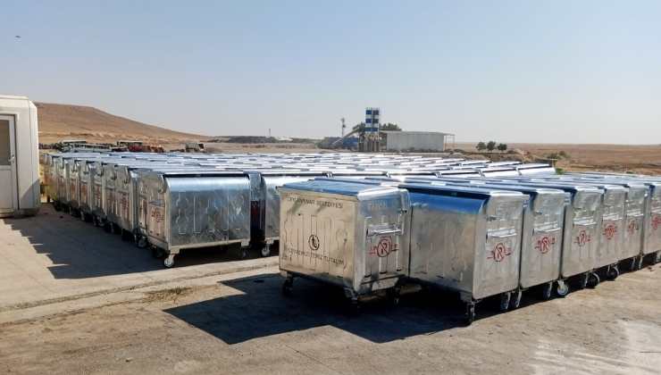 Ceylanpınar'a 271 Adet Yeni Çöp Konteyneri