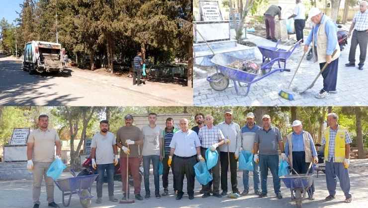 Ceylapınar Mezarlıklarında Temizlik