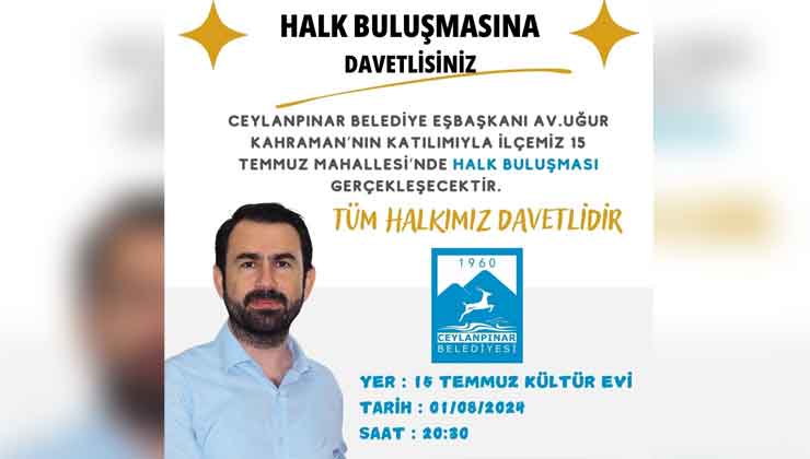 Kahraman, Vatandaşlarla Buluşacak