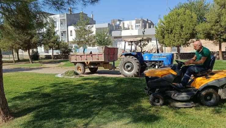 Viranşehir Parklarında Temizlik Çalışması