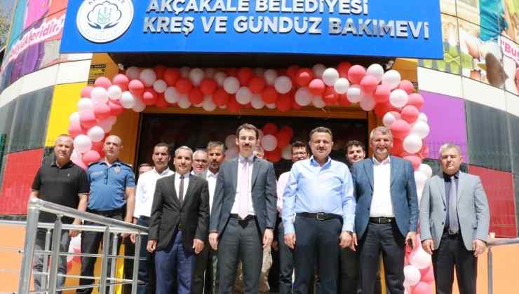Akçakale'de Kreş ve Gündüz Bakım Evi Açıldı