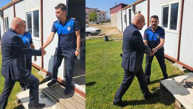 Başkan Vicdan'dan Zabıtalara Ziyaret