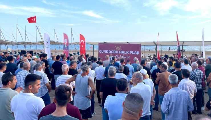 Manavgat'ta Gündoğdu Plajı Açıldı