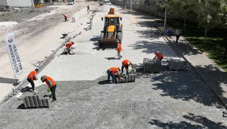 Şanlıurfa Büyükşehir'den Kilitli Parke Taşı