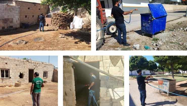 Viranşehir'de İlaçlama Çalışması Devam Ediyor
