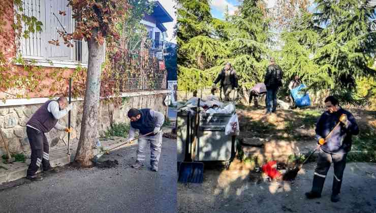 Adalar'da Mahalle Temizliği Sürüyor