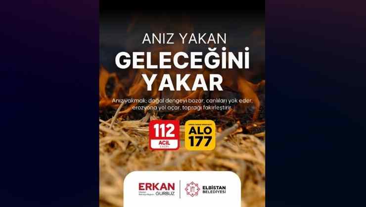 Gürbüz, Anız Yakmaya Karşı Uyarıdı