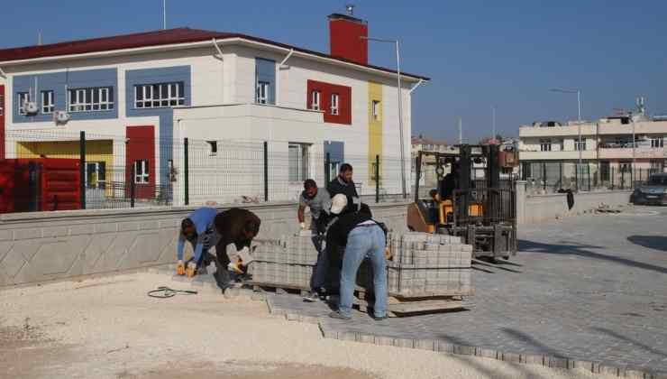 Suruç'ta Parke Taşı Döşeme Çalışmaları Tamamlandı