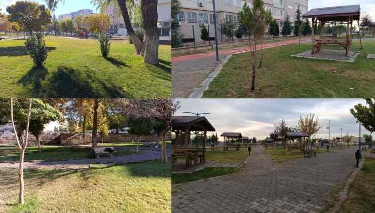 Viranşehir'de Parklar Bakıma Alındı