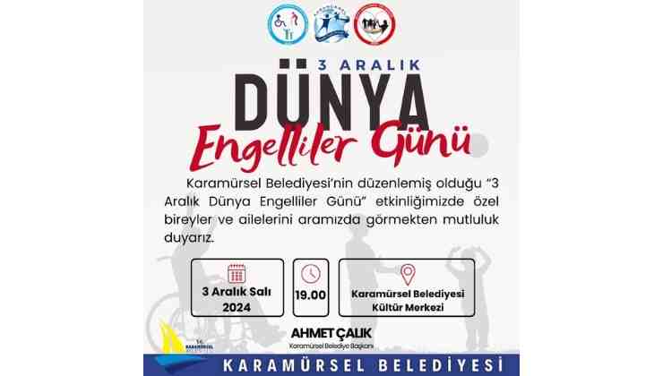 Karamürsel'de Engelliler Günü Etkinliği